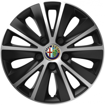 KRYTY KOLIES PRE ALFA ROMEO 15" RAPIDE silver/black 4ks